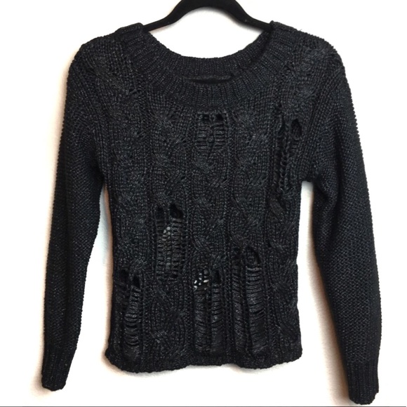 Nordstrom Trouve black sweater size small - Picture 7 of 8